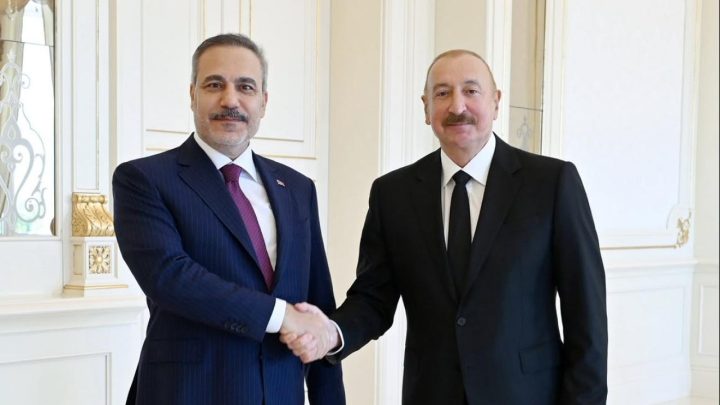 Bakan Fidan, Azerbaycan Cumhurbaşkanı Aliyev tarafından kabul edildi