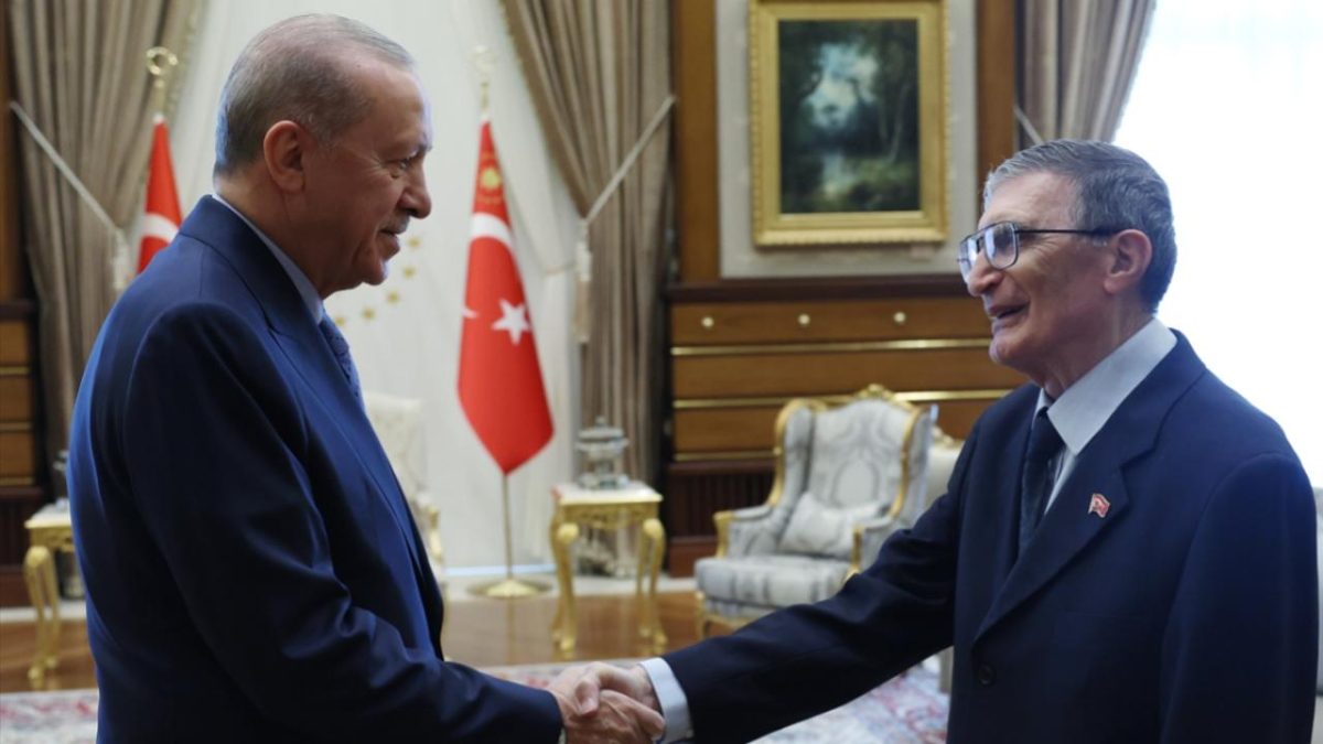 Cumhurbaşkanı Erdoğan, Aziz Sancar'ı kabul etti